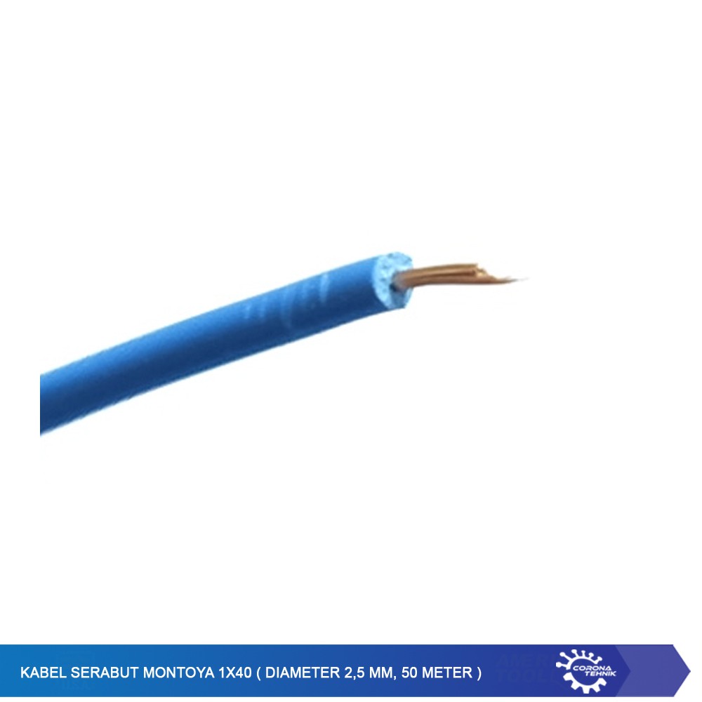 Kabel Serabut Montoya 1x40 ( Diameter 2,5 mm, 50 Meter )
