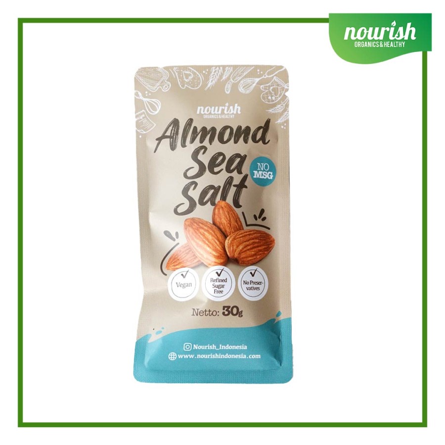 Almond Sea Salt - Almond Asin dengan Sea Salt 30gr