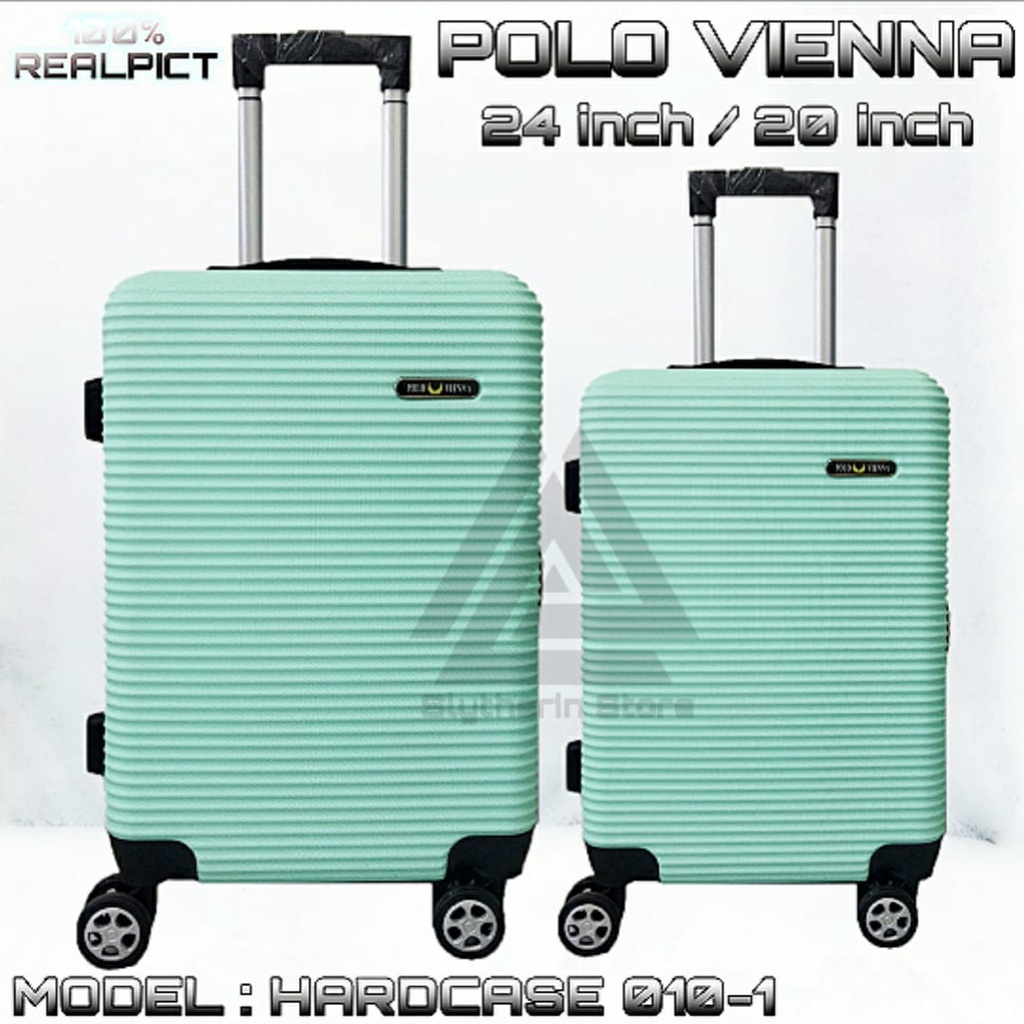 promo koper set ukuran 20inch 24inch beli 1 dapat 2 koper polo original polo vienna tidak mudah pecah