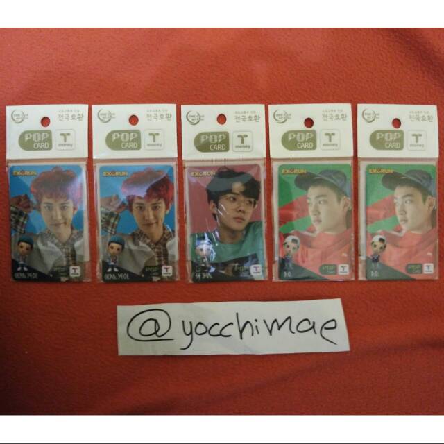 EXO T-money Exo Chanyeol Sehun DO Photocard