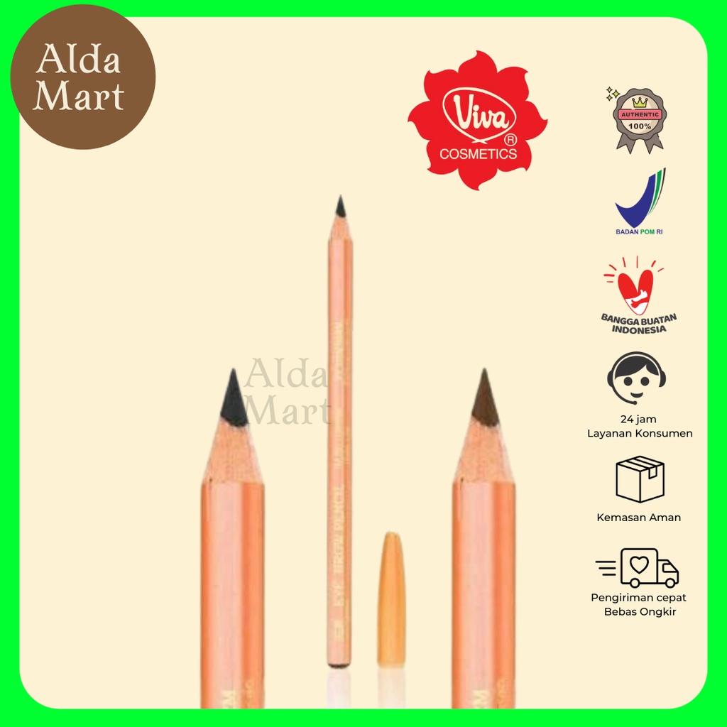 ✿ALDA MART✿ Pensil Pencil Alis VIVA Queen 1.3 gram