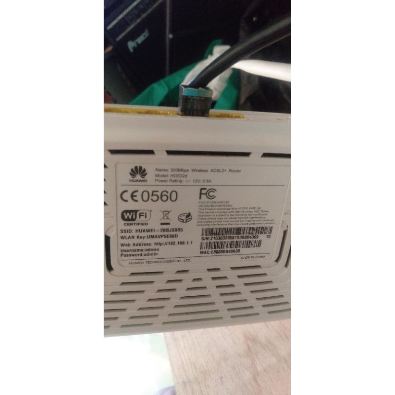 Huawei HG532d adsl+router