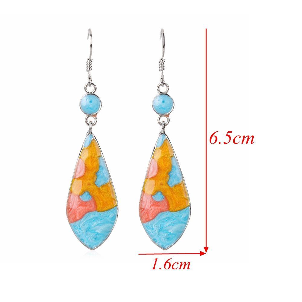 Nanas 1pasang Anting Pirus Pesta Pernikahan Fashion Opal