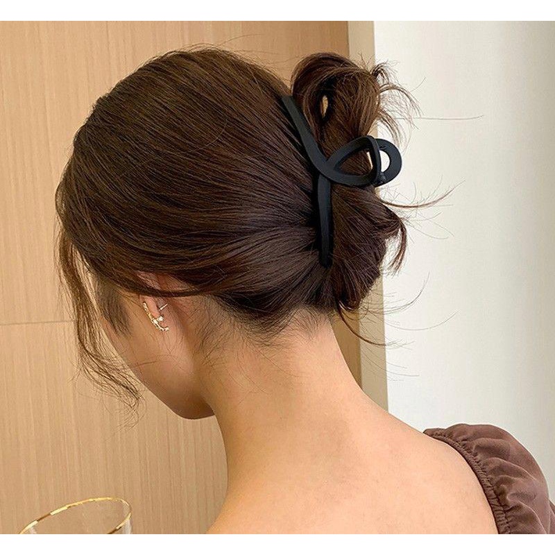 JBR - 011 JEPIT RAMBUT MODEL CAKAR HIU GLOSSY TANGGUNG  WARNA WARNI/ JEPIT JEDAI RAMBUT