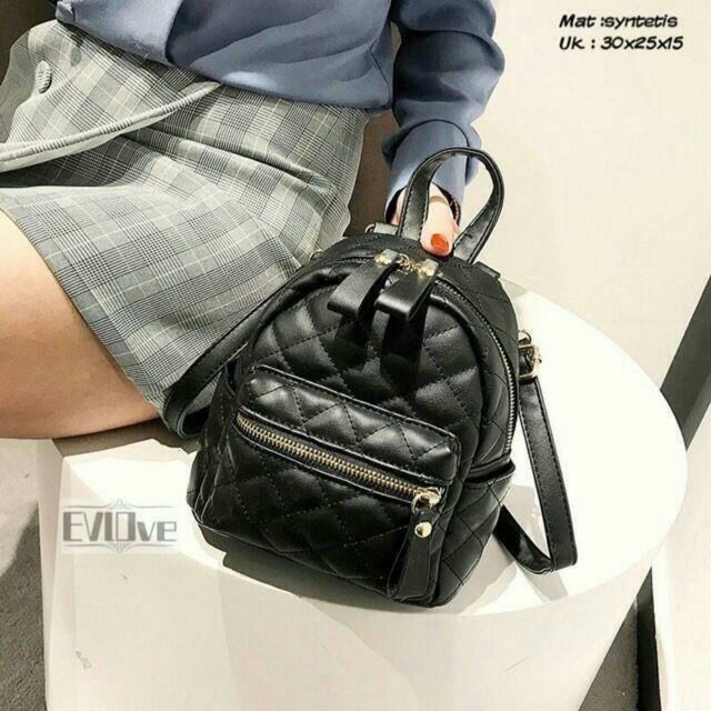 Fashion Tas ransel cantik jait jait Full nanas L'PARD / tas simple / ransel enlove / tas batam