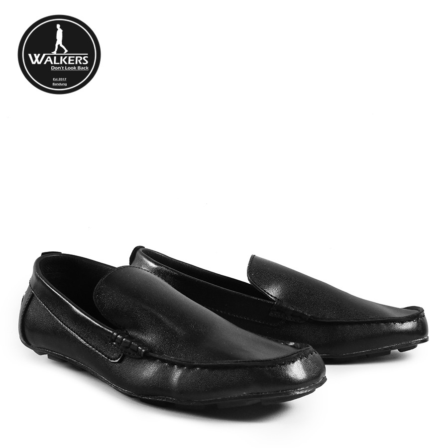 Men Sale !! Sepatu Pria Slop PIERO Hitam Mocasin Slip On Formal Casual Santai Murah