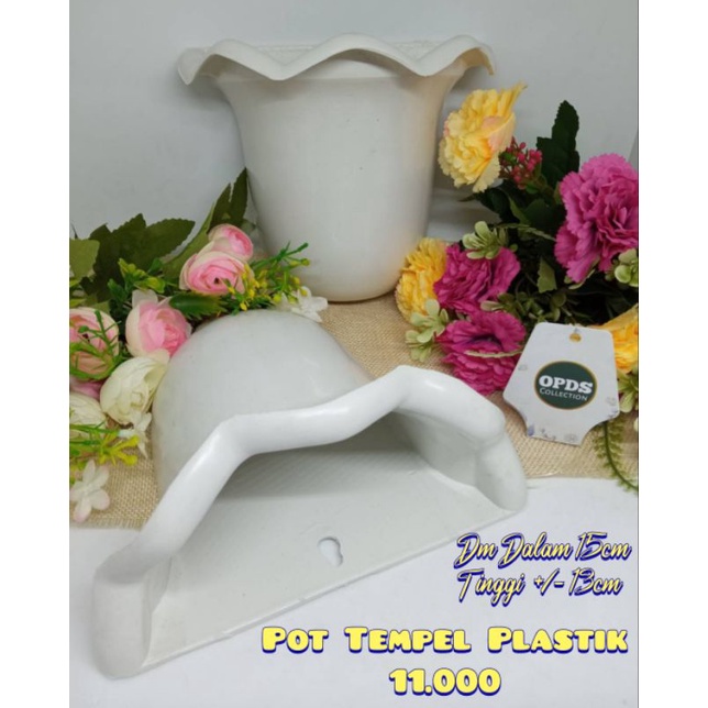 Pot Tempel Dinding - Pot Gelombang - Pot Ombak - Pot Dinding