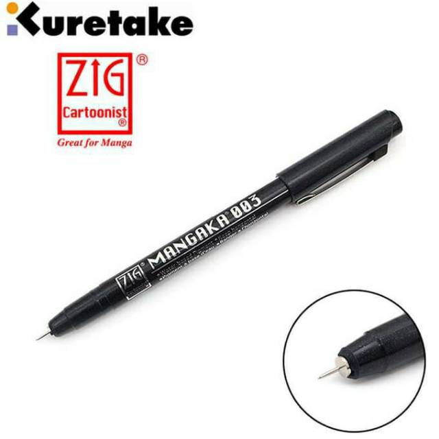 

Zig Kuretake Pen Mangaka 003 005 Black CNM