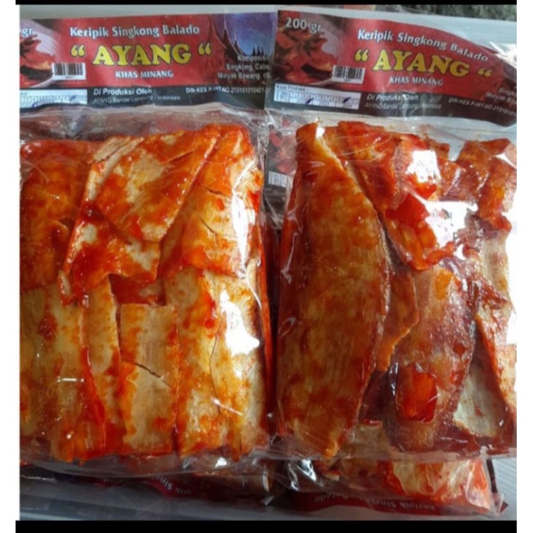 

KERIPIK SINGKONG BALADO KHAS PADANG BERAT 200 gram