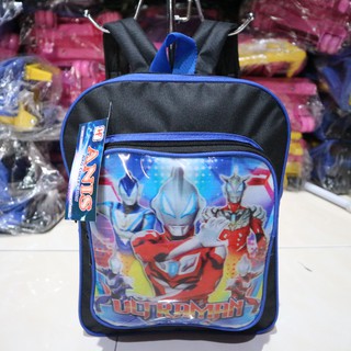  Tas  Gendong Anak  Cowok Ultraman Mini Biru Ransel Sekolah  