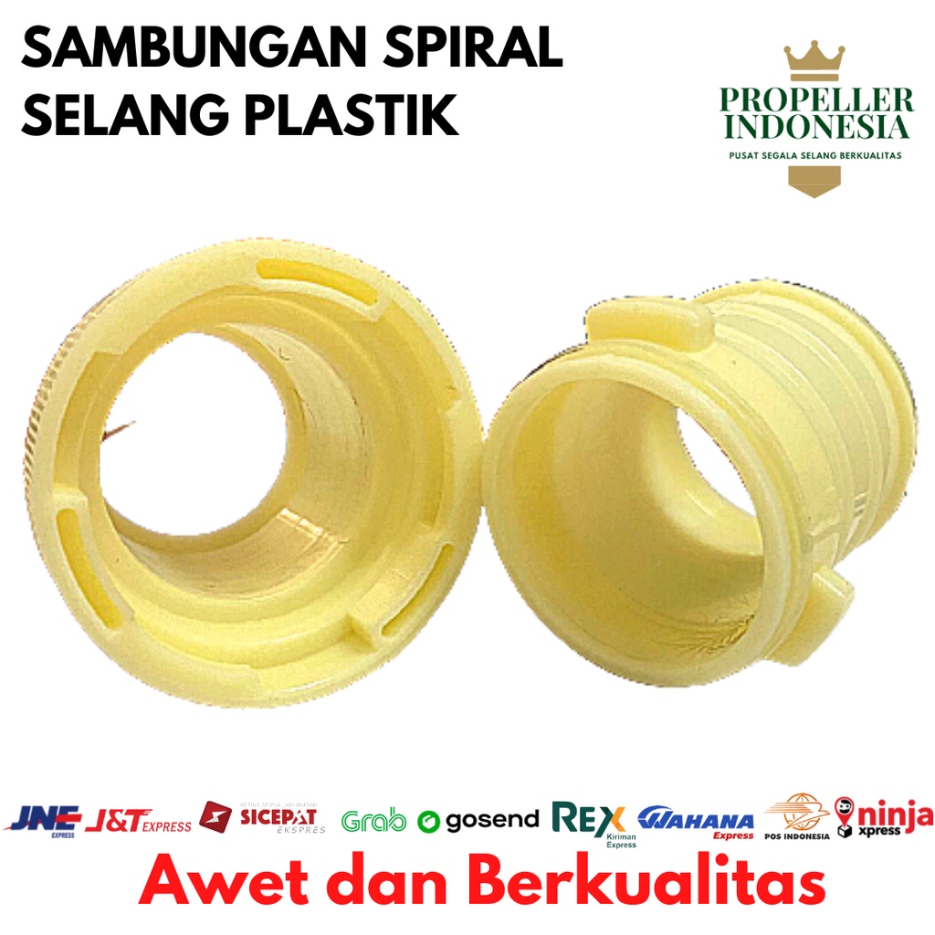 Sambungan Spiral Plastik Selang Irigasi Sambungan Drip 2- 4Inch