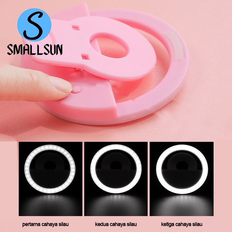 Clip On Selfie Ring Light / lampu selfie ring/ ring light selfie