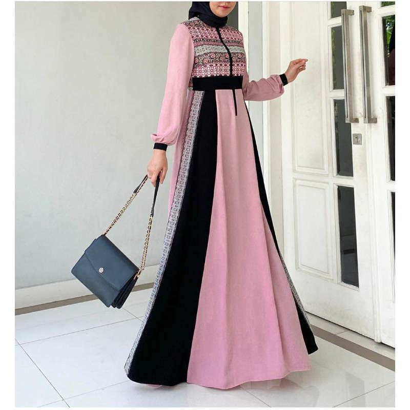 Ready Helena Dress by Madeira Gamis Busui Friendly Muslim Dress Helena Dress Madeira Gamis Slim Look