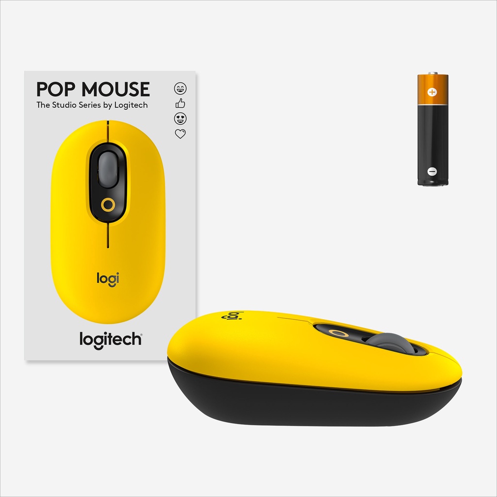 NEW Logitech POP Wireless Mouse With Emoji  - Original Garansi Resmi 1 Tahun