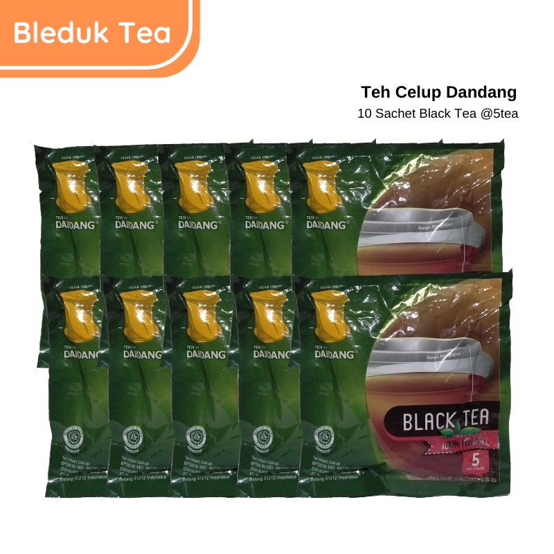 

Teh Dandang Celup Black Tea 1 Renceng 10 Sachet Kemasan Baru