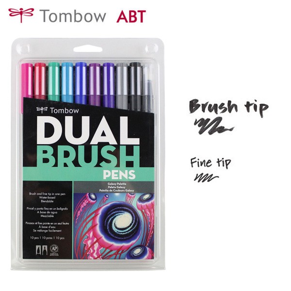 

Tombow Dual Brush Pen ABT Galaxy Color Set 10