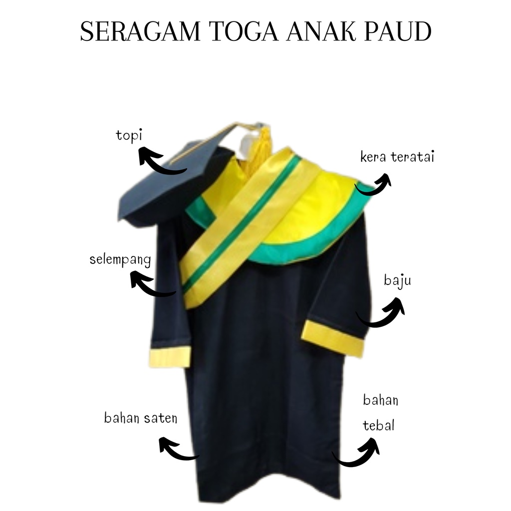 BAJU TOGA ANAK TK