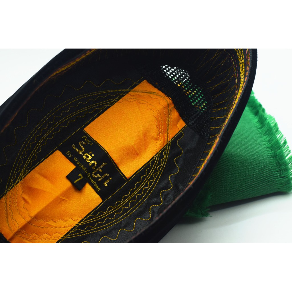 PECI Santri Kopiah Kopeah Kopyah Songkok Hitam Nasional model M H Iming Manis - Premium AC - Tipe SC