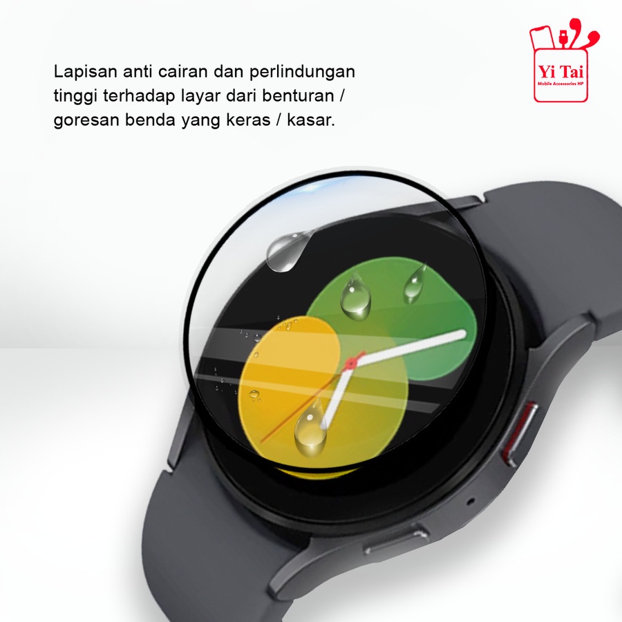 TEMPERED GLASS NANO 3D YI TAI SAMSUNG GALAXY WATCH 41MM 42MM 45MM 46MM PELINDUNG LAYAR - BD