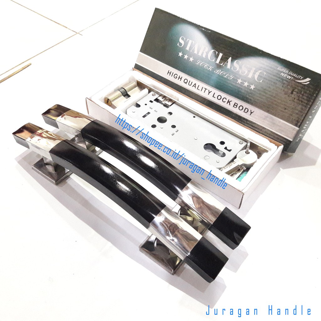 promo tarikan pintu murah 33 cm paket gagang pintu stainless model sabit handle