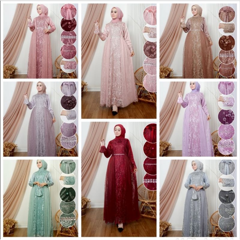 Gamis Aleta Kebaya / Gamis Muslim / Gamis Modern / Gamis Pesta