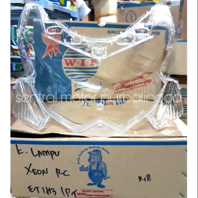 Kaca mika lampu depan yamaha XEON RC 2013-2016 merk win