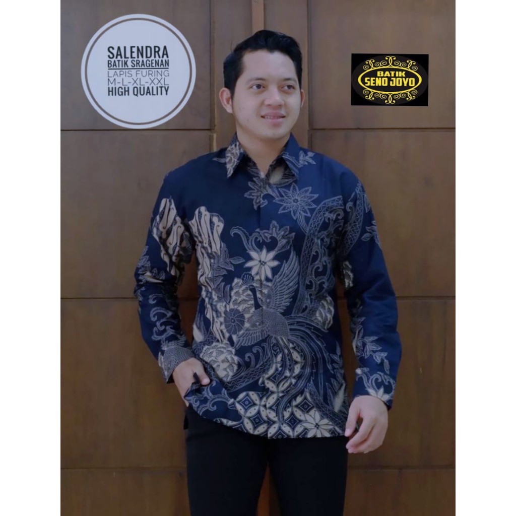 SALENDRA PANJANG PENDEK kemeja batik pria lengan pendek terbaru ORIGINAL BY SENO