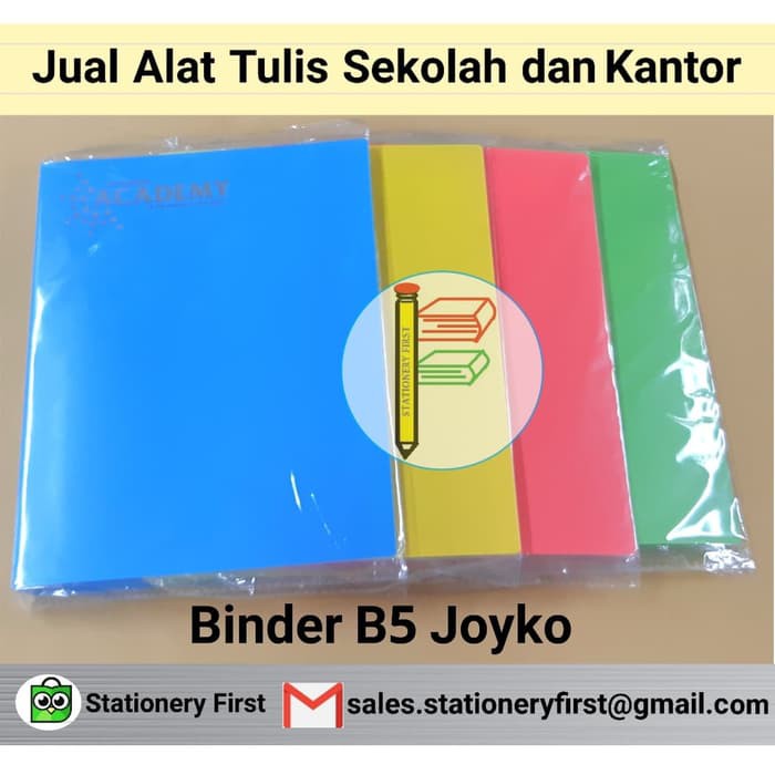 

Binder Polos - Binder Plastik - Binder Loose Leaf Binder File B5 Joyko Polos Biru Pink Kuning Hijau