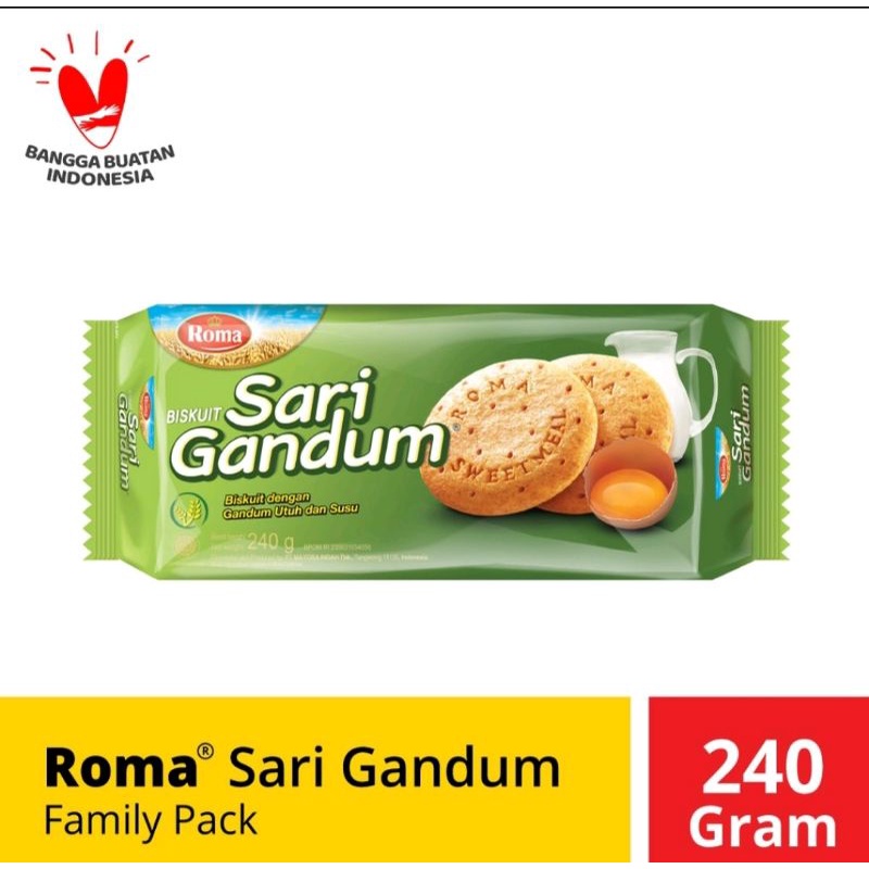 

Roma Sari Gandum Family Pack 240gr