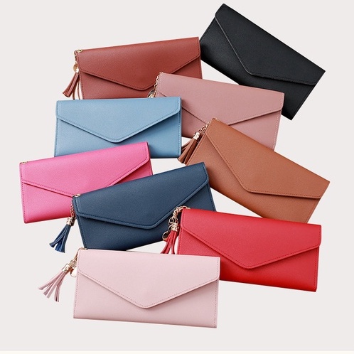 Satu7an D10 DOMPET PANJANG WANITA MOTIF RUMBAI WOMEN WALLET FASHION KOREA STYLE TERLARIS COD IMPORT