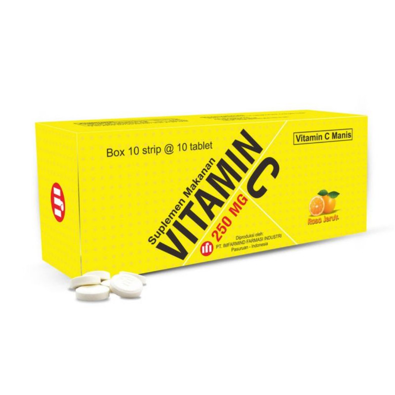 Vitamin C 250mg Merk IFI isi 100 tablet