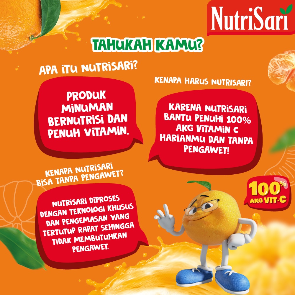 NutriSari Jeruk Peras 40 sachet - Minuman Buah Vitamin C