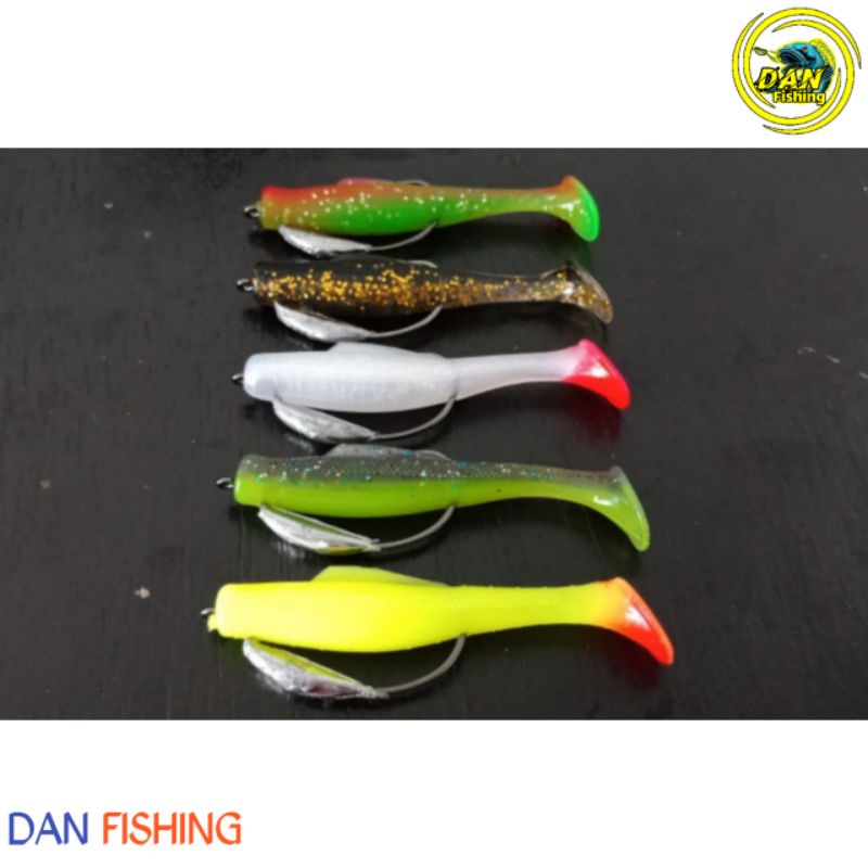 SATU PCS SOFT LURE MINI 6CM+HOOK KENZI #1 | UMPAN CASTING
