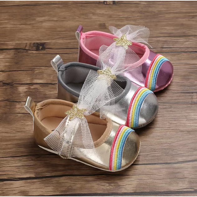 HappyOliver C549 RAINBOW Sepatu prewalker bayi dan anak perempuan