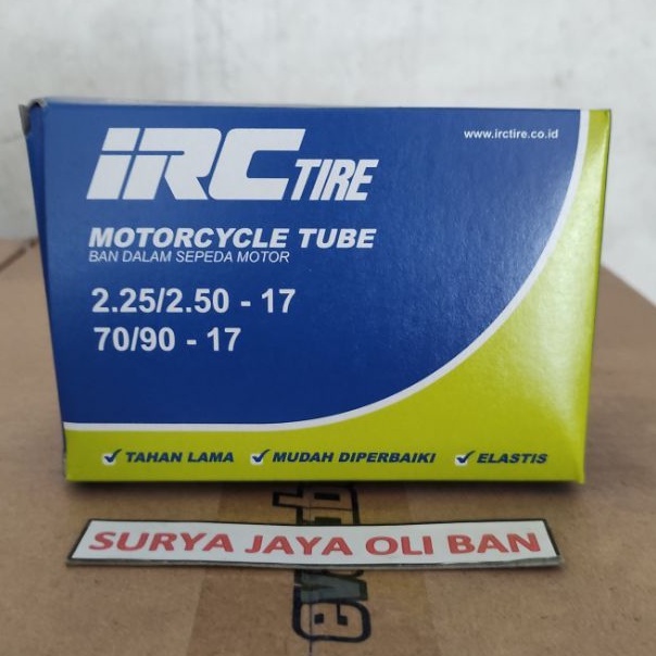 Ban Dalam Sepeda Motor IRC 225/250-17 / 70/90-17 / Ban Dalam Supra Revo Vega R 100% ORIGINAL