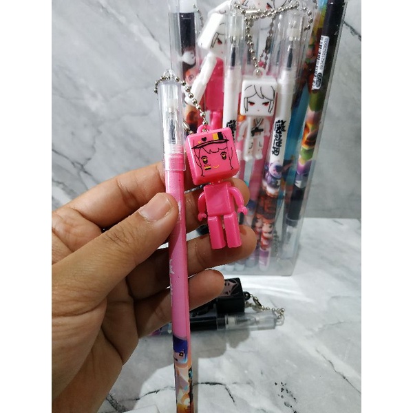 

[ 6 pcs ] Pulpen Gantungan Robot