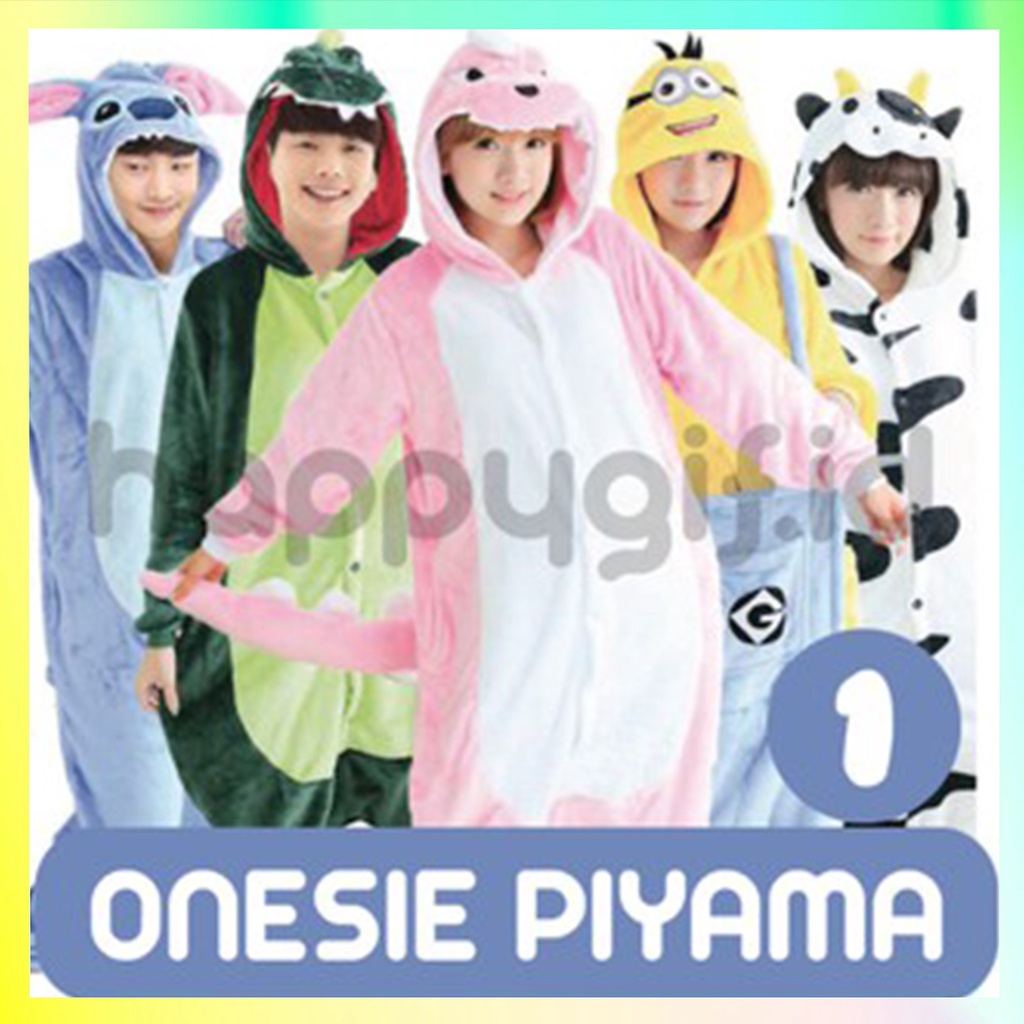 KOSTUM ONESIE KIGURUMI BAJU PIYAMA KARAKTER DEWASA 1