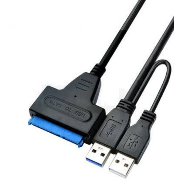 Kabel konektor konverter USB 3.0 to SATA hardisk PC 3.5, HDD Laptop 2.5 internal jadi eksternal