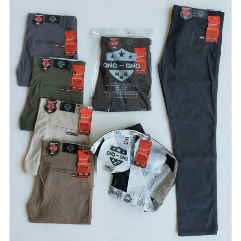 Chinos Pria slimfit kualitas original / Chinos Sabuk / Chinos Ban / Chinos Panjang Pria
