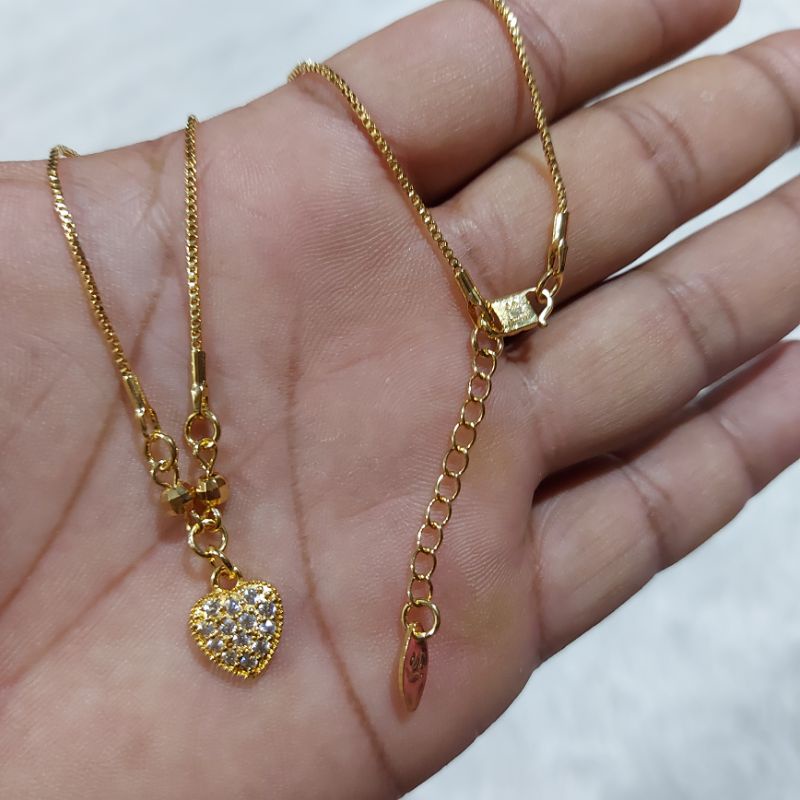 Kalung xuping kalung dewasa love lapis emas gold KL 087