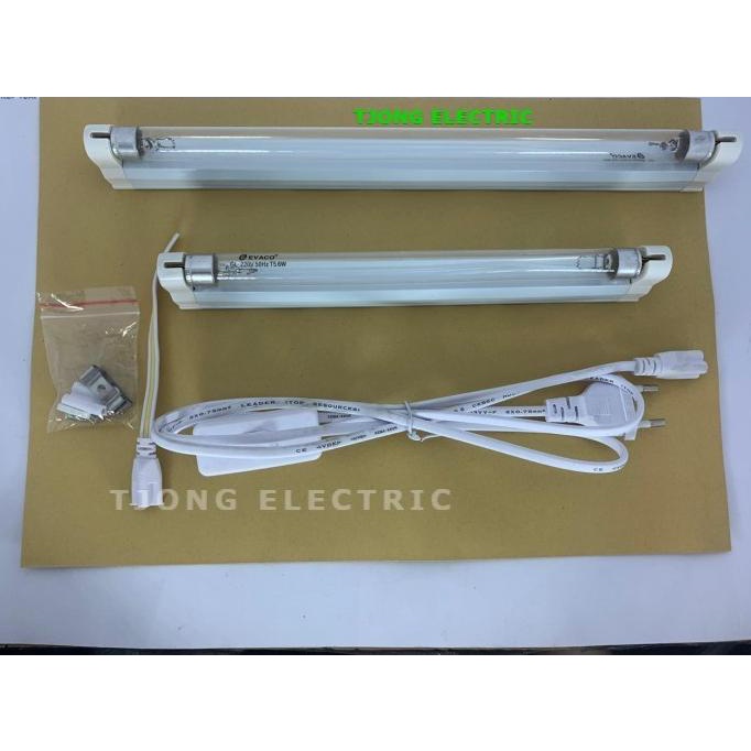 SET Komplit Lampu UV UVC Sterilizer OZON T5 6 Watt Disinfectan