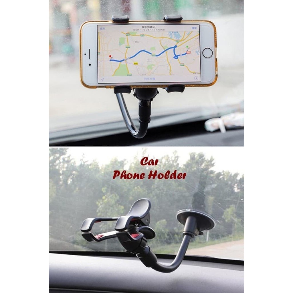 HOLDER HP MOBIL JEPIT CAR HOLDER Organizer Pegangan HP Jepit Tempel Kaca Mobil