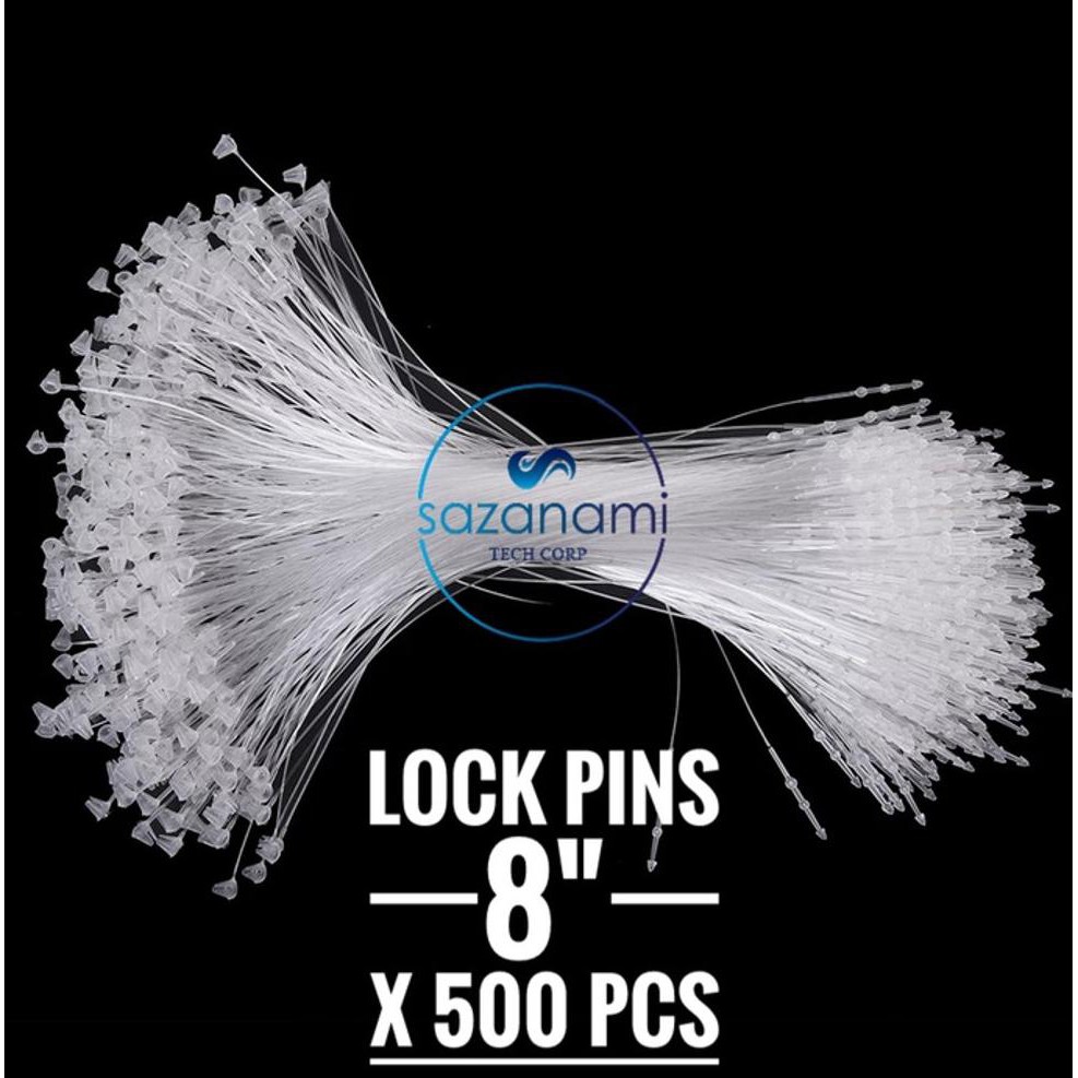 

TERMURAH X500 Pcs LOCK PINS 8 INCH LOOP PINS TALI HANG TAG 8 INCH LOCK PIN