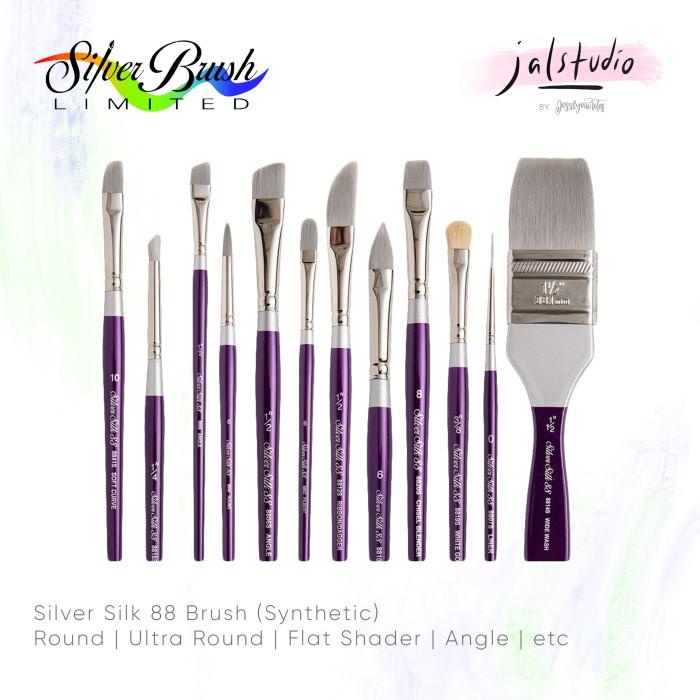 

STOK BARU! SILVER SILK 88 SILK88 SYNTHETIC WATERCOLOR BRUSH ULTRA ROUND DAGGER ALAT LUKIS AL1