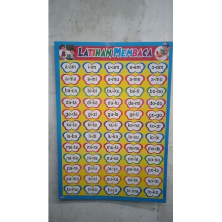 

Poster Edukasi Anak Latihan Membaca