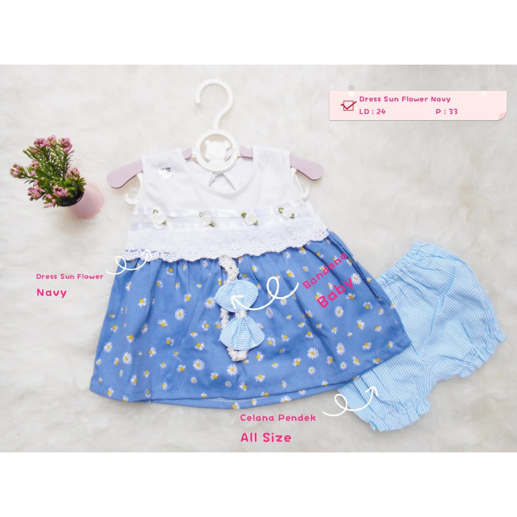 Baju Apple Kids Baju Fasion Anak Perempuan Fasion Baby Dress Sun Flower