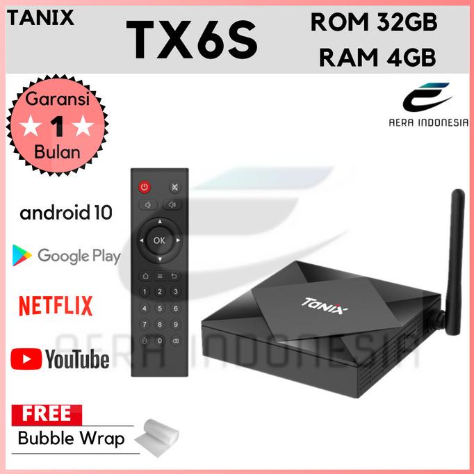 TV Box TANIX TX6S RAM 4GB ROM 32GB - Android 10 - Ultra HD 6K Termurah