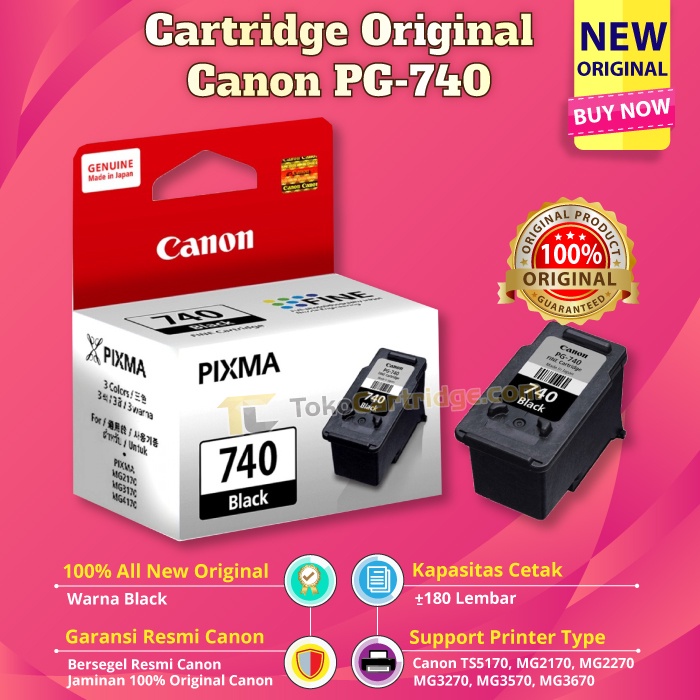 Jual Cartridge Tinta Canon Pg Pg Pg Black Original Mx