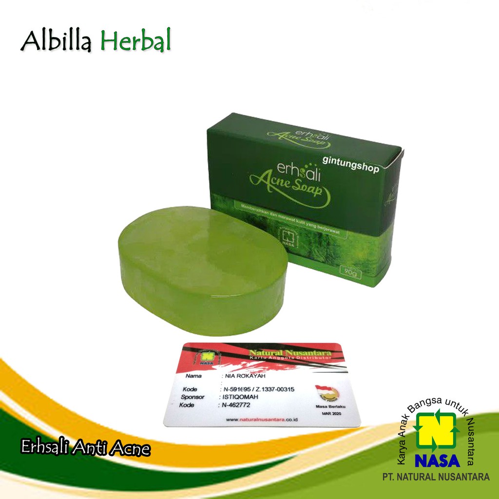 ERHSALI ANTI ACNE SOAP SABUN PENGHILANG JERAWAT ORI NASA