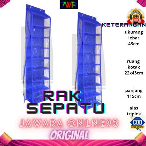 Rak Sepatu Gantung Karakter full resleting/jumbo polos